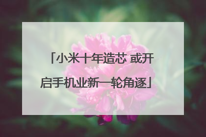 小米十年造芯 或开启手机业新一轮角逐