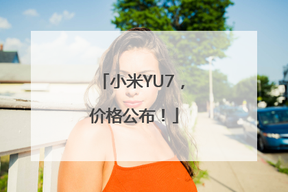 小米YU7，价格公布！
