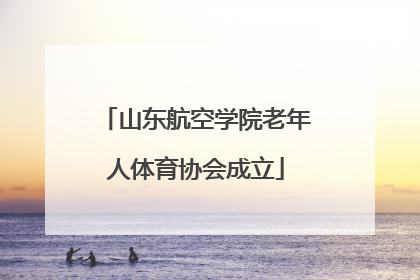 山东航空学院老年人体育协会成立