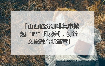 山西临汾咖啡集市掀起“啡”凡热潮，创新文旅融合新篇章