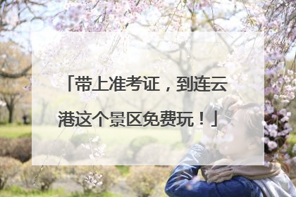 带上准考证，到连云港这个景区免费玩！