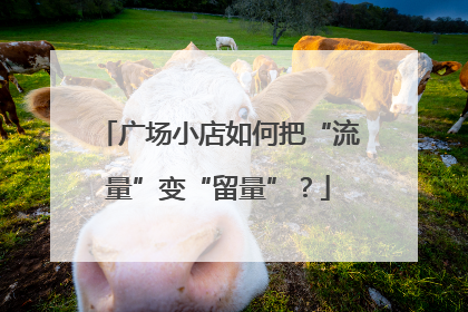 广场小店如何把“流量”变“留量”？