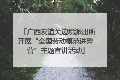 广西友谊关边境派出所开展“全国劳动模范进警营”主题宣讲活动