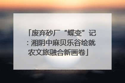 废弃砂厂“蝶变”记：湘阴中麻贝乐谷绘就农文旅融合新画卷