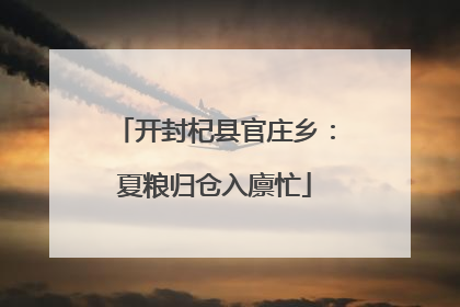 开封杞县官庄乡：夏粮归仓入廪忙