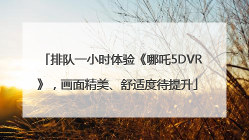 排队一小时体验《哪吒5DVR》，画面精美、舒适度待提升