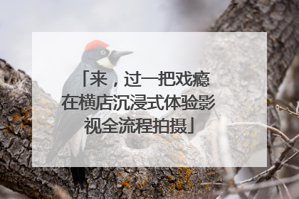 来，过一把戏瘾 在横店沉浸式体验影视全流程拍摄