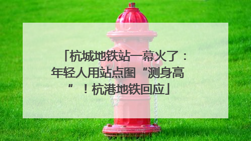杭城地铁站一幕火了：年轻人用站点图“测身高”！杭港地铁回应