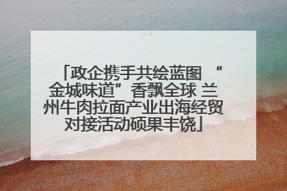政企携手共绘蓝图 “金城味道”香飘全球 兰州牛肉拉面产业出海经贸对接活动硕果丰饶