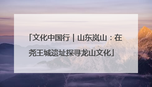 文化中国行｜山东岚山：在尧王城遗址探寻龙山文化