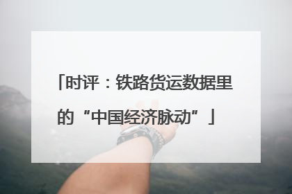 时评：铁路货运数据里的“中国经济脉动”
