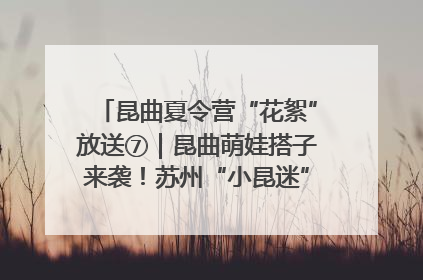 昆曲夏令营“花絮”放送⑦｜昆曲萌娃搭子来袭！苏州“小昆迷”姐弟期待同台演绎“姑苏水磨调”