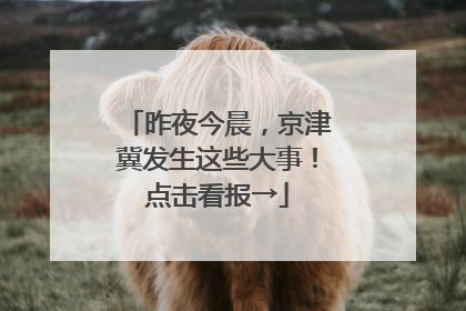 昨夜今晨，京津冀发生这些大事！点击看报→