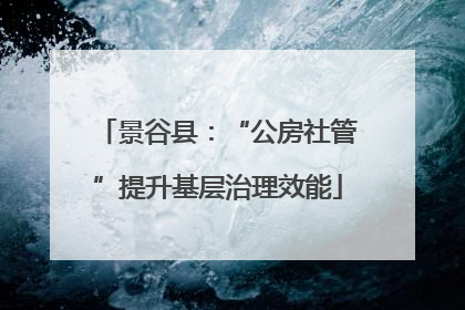 景谷县：“公房社管”提升基层治理效能