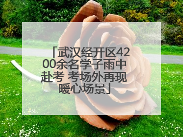 武汉经开区4200余名学子雨中赴考 考场外再现暖心场景