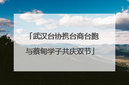 武汉台协携台商台胞与蔡甸学子共庆双节