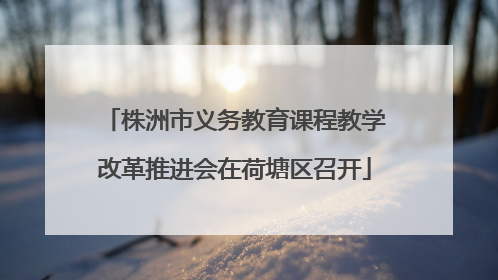 株洲市义务教育课程教学改革推进会在荷塘区召开