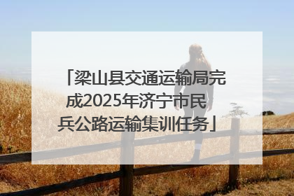 梁山县交通运输局完成2025年济宁市民兵公路运输集训任务