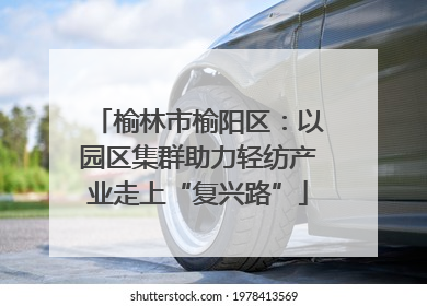 榆林市榆阳区：以园区集群助力轻纺产业走上“复兴路”