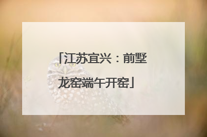 江苏宜兴：前墅龙窑端午开窑