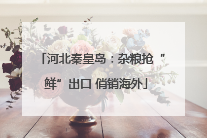 河北秦皇岛：杂粮抢“鲜”出口 俏销海外