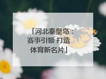 河北秦皇岛：赛事引领 打造体育新名片