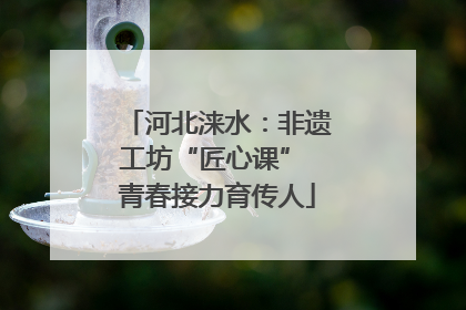 河北涞水：非遗工坊“匠心课” 青春接力育传人
