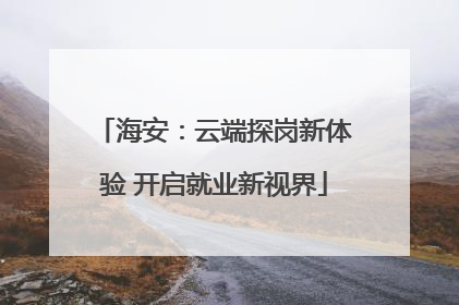 海安：云端探岗新体验 开启就业新视界
