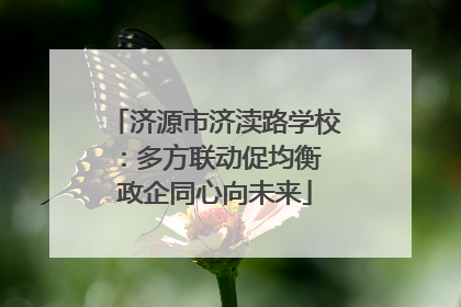 济源市济渎路学校：多方联动促均衡 政企同心向未来