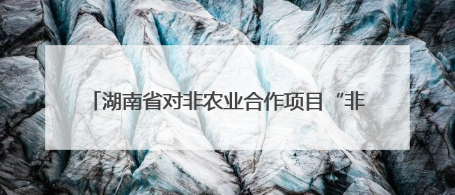 湖南省对非农业合作项目“非洲母亲新农场”发布！聚焦提升非洲妇女能力与家庭福祉