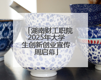 湖南财工职院2025年大学生创新创业宣传周启幕