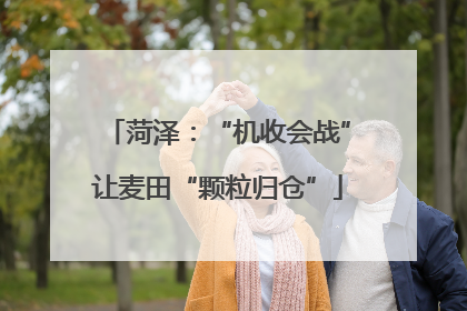 菏泽：“机收会战”让麦田“颗粒归仓”