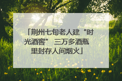 荆州七旬老人建“时光酒窖” 三万多酒瓶里封存人间烟火