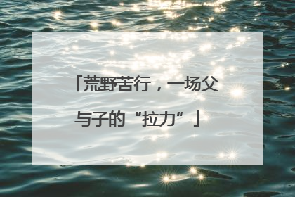 荒野苦行，一场父与子的“拉力”