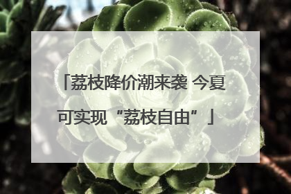 荔枝降价潮来袭 今夏可实现“荔枝自由”