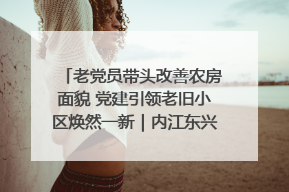 老党员带头改善农房面貌 党建引领老旧小区焕然一新｜内江东兴“红”在哪？④