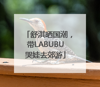 舒淇晒国潮，带LABUBU哭娃去郊游