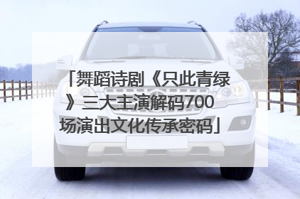 舞蹈诗剧《只此青绿》三大主演解码700场演出文化传承密码