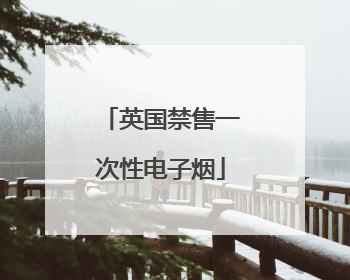 英国禁售一次性电子烟