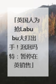 英国人为抢Labubu大打出手！泡泡玛特：暂停在英销售