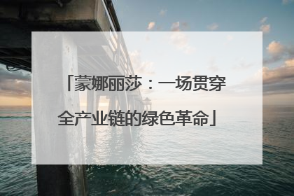 蒙娜丽莎：一场贯穿全产业链的绿色革命