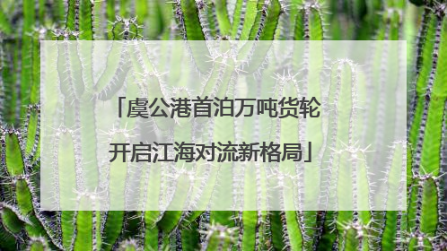 虞公港首泊万吨货轮 开启江海对流新格局