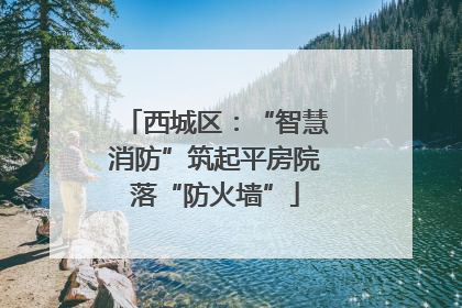 西城区：“智慧消防”筑起平房院落“防火墙”
