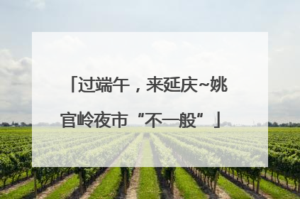 过端午，来延庆~姚官岭夜市“不一般”