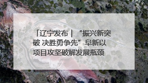 辽宁发布｜“振兴新突破 决胜勇争先”阜新以项目攻坚破解发展瓶颈 经济发展实现良好开局
