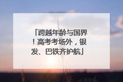 跨越年龄与国界！高考考场外，银发、巴铁齐护航