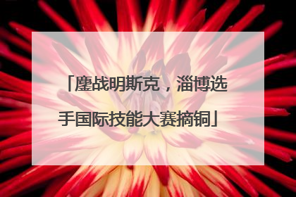 鏖战明斯克，淄博选手国际技能大赛摘铜