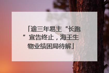 逾三年易主“长跑”宣告终止，海王生物业绩困局待解