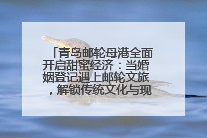 青岛邮轮母港全面开启甜蜜经济：当婚姻登记遇上邮轮文旅，解锁传统文化与现代浪漫的双重密码