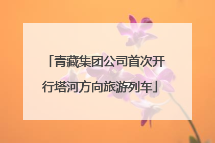 青藏集团公司首次开行塔河方向旅游列车